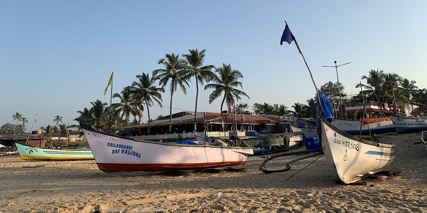 A glimpse of Benaulim Beach which is one of the most beautiful beaches in Goa for family.