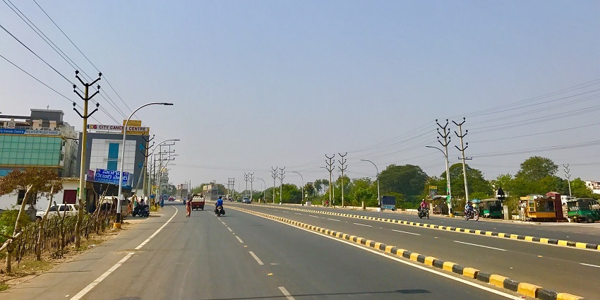 Besant Road is surrounded with shops and businesses, and one can easily notice the traffic being evinced.