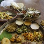 Traditional north Indian Thali famous in the region of Gujarat