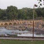 View of beautiful Orchha river and the incredible architecture of India's gem, Orchha.