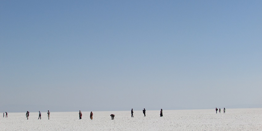 Snapshot of the white desert of India in Gujarat. A scenic place for yearly Rann of Kutch Festival