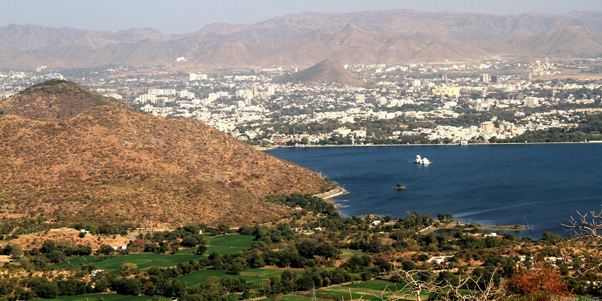 View of Udaipur - the best time to visit the Hanumangarh fort is during winter