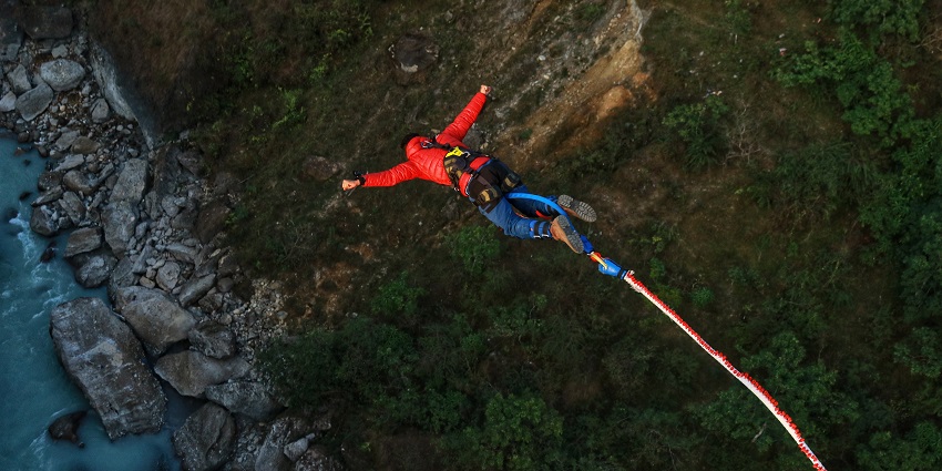 Image of Bungee jumping - The best time for bungee jumping in Rajasthan is from October to March