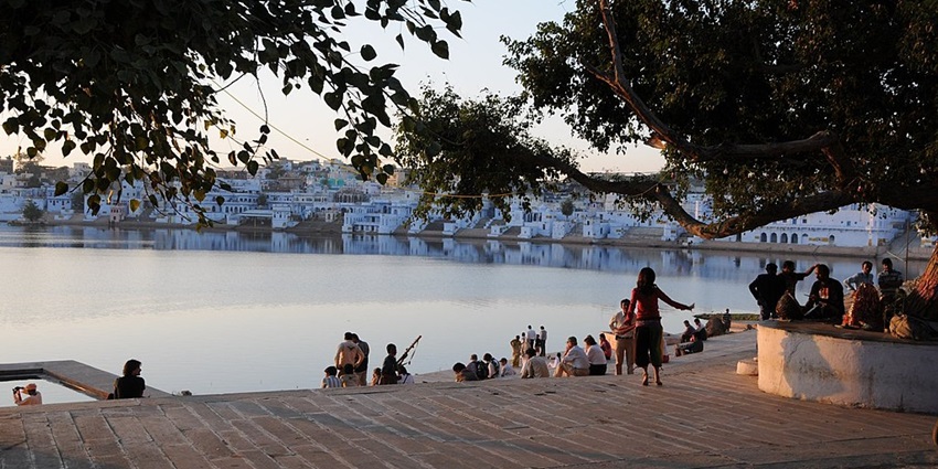 The best time for camping in Pushkar is from October-March, with cool weather.