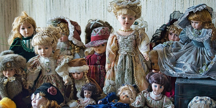 A colourful collection of traditional and international dolls on display at the famous museum.