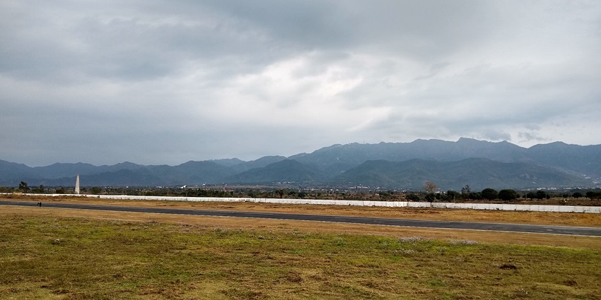 Beautiful image of the hill and the soothing sunny sky over the Horizon of the state