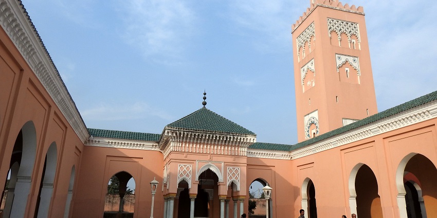 Snapshot of the courtyard of the Moorish Mosque Kapurthala in the state of Punjab, India