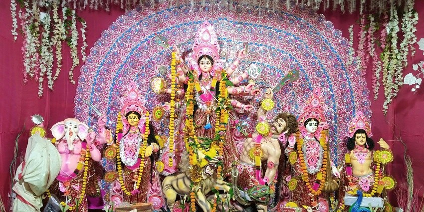 The best time to visit the sacred attraction is during the celebration of Navratri Festival.
