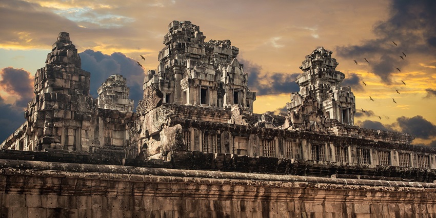 The landscape picture of the temple is similar to the Bhadramata Temple, Madhya Pradesh.