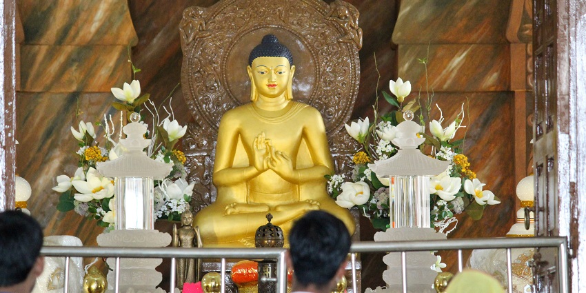 An image of Bhagwan Mahaveer Janma Smarak, known for its significance in Jainism.