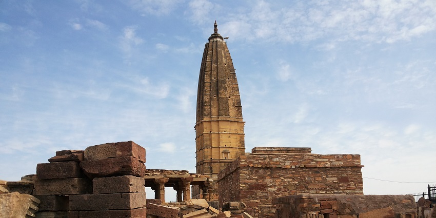 Image of Panoramic view of Harsh Bhairav Mandir, showcasing its intricate architecture.