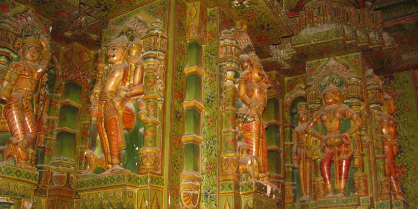 Image of the Bhandasar Jain Temple with detailed carvings and historical significance.