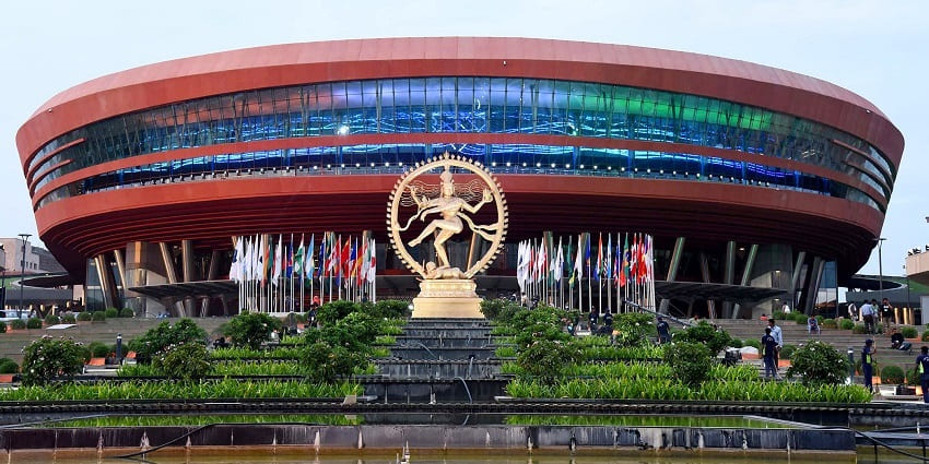 Bharat Mandapam spans over a wide area and is visited during book and stationery fairs.