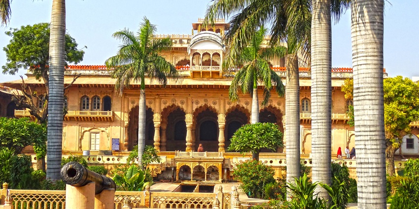 A view of the Bharatpur Palace, one of the top places to visit in Rajasthan in May.