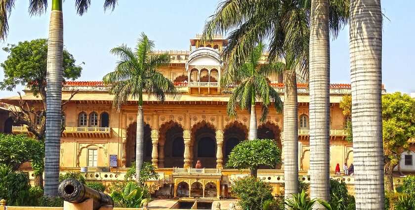 Bharatpur Palace, one of the most artistic places to visit in Bharatpur with a blend of Mughal and Rajput architecture