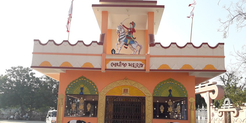 Bhathiji Maharaj Mandir, an ornate temple in Dakor, showcasing intricate design and devotion