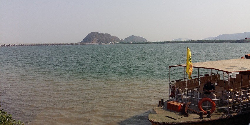 Scenic view of Bhavani Island, showcasing lush greenery and tranquil waters.