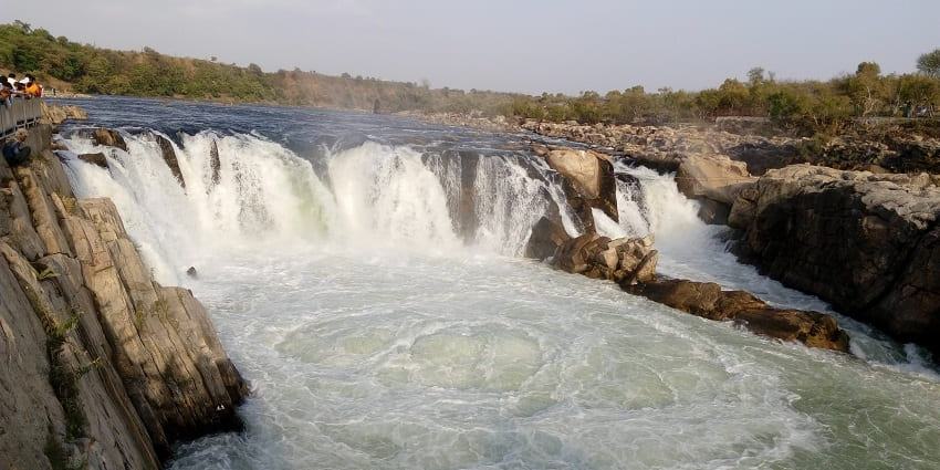 Dhuandhar Falls, the best waterfalls in Madhya Pradesh, with powerful cascading waters