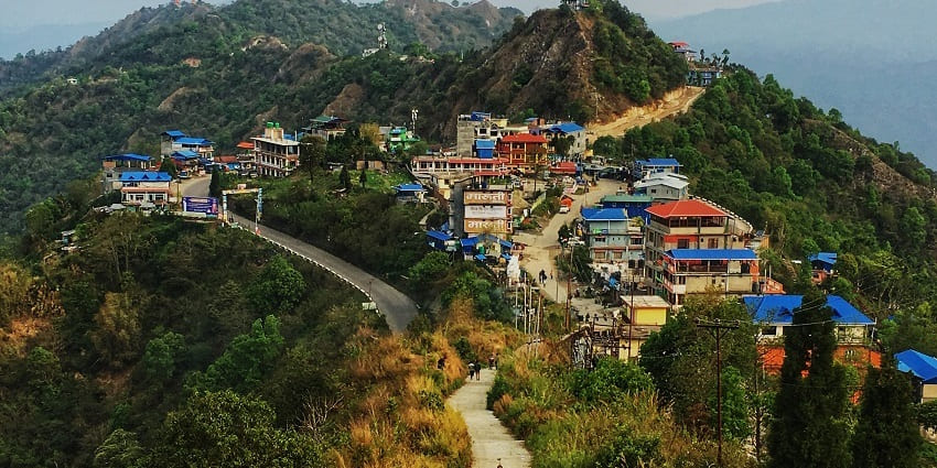 A view of the Dhankuta hills from Bhedetar, one of the emerging places for the activity.