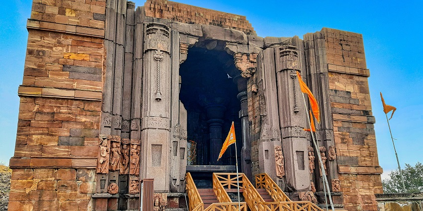 The view of the Temple of Bhojpur, a tourist attraction nearby for devotees