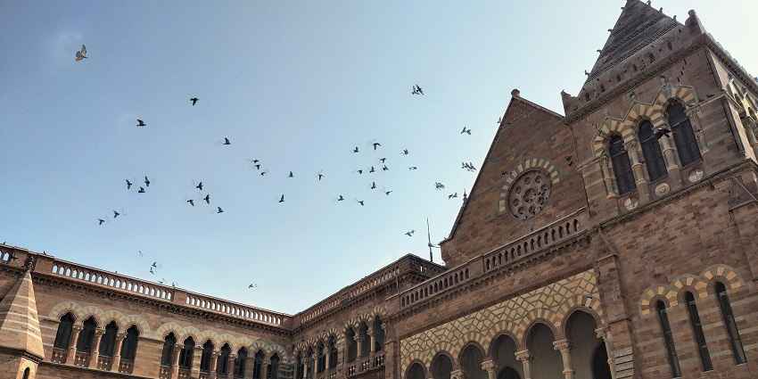 Picturesque view of Prag Mahal representing the history of the place Bhuj