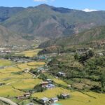 An image of a scenic view of Paro Valley from Chelela Pass, an ideal Bhutan picnic place.