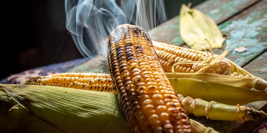 Bhutta is a unique snack served at metro station of Rajouri garden and a favorite by the locals