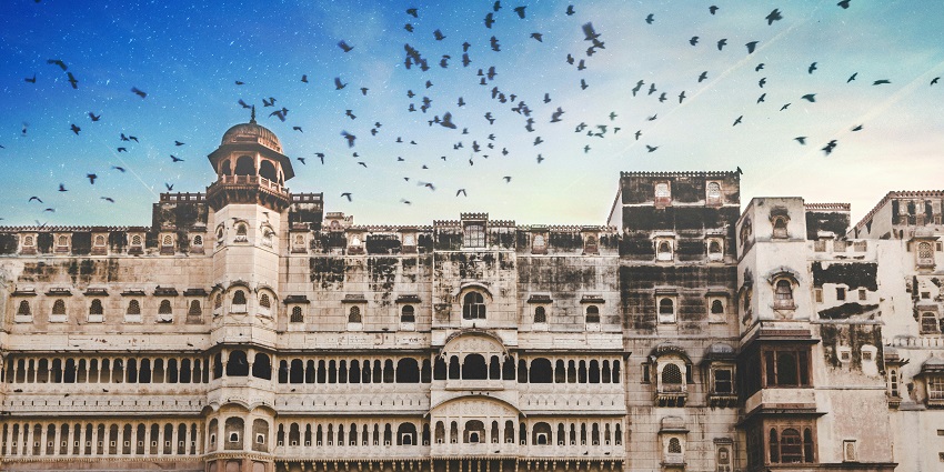 A view of Junagarh Fort in Bikaner, one of the best places to explore in October.