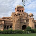 The front view of the Laxmi Niwas palace, one of the best places to visit in Bikaner.