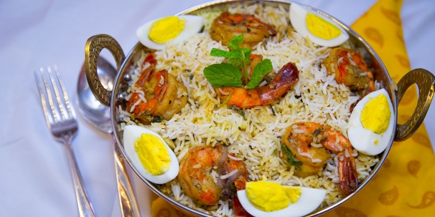 Fill your stomach with some appetising biryani at the Biryani Blues in Connaught Place