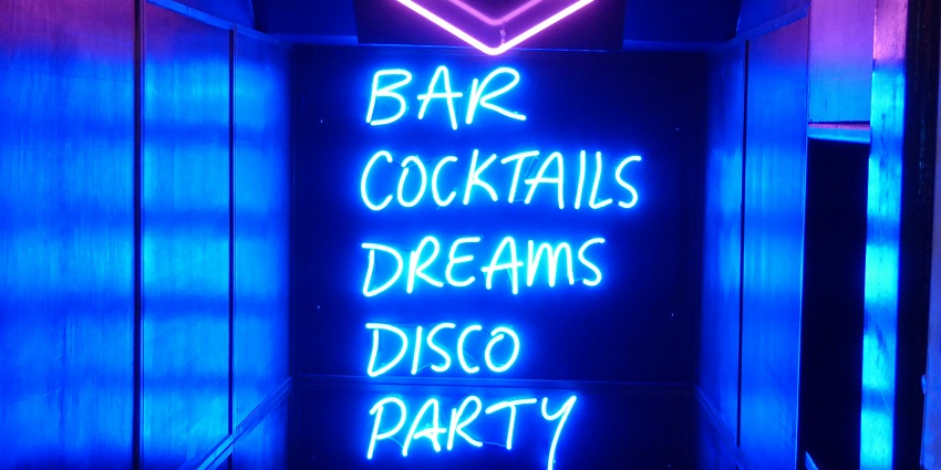 A sign leading to a pit of pleasure by the looks of the sign seen near Boogie Bar, Krabi.