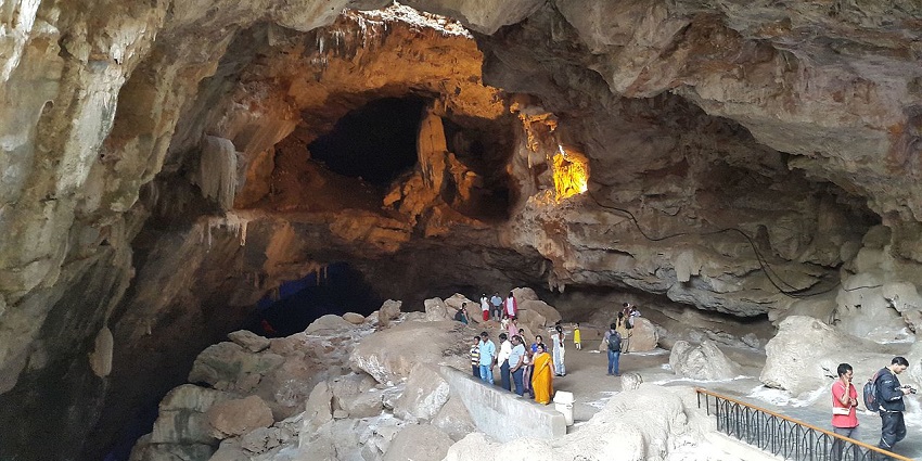 Tourists exploring inside the trails of the caves, one of the best attractions for history buffs