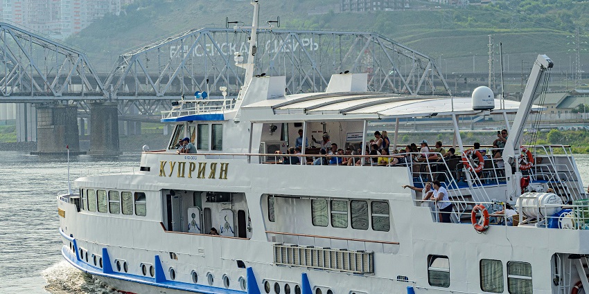 Brahmaputra River Cruise offers breathtaking vistas of lush landscapes, picturesque hills, and bustling life on the banks.