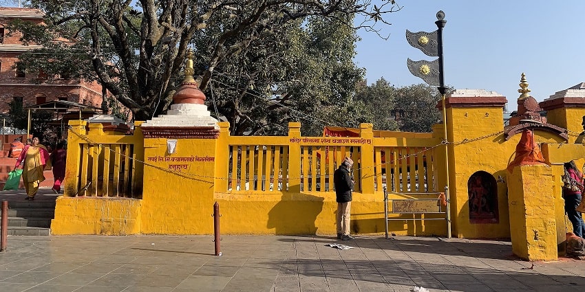 Showcasing the tranquil statue of Lord Vishnu in a lush setting - Places to Visit in Kathmandu.