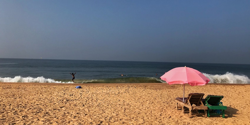 One of the best places to visit near Arambol, the Calangute beach