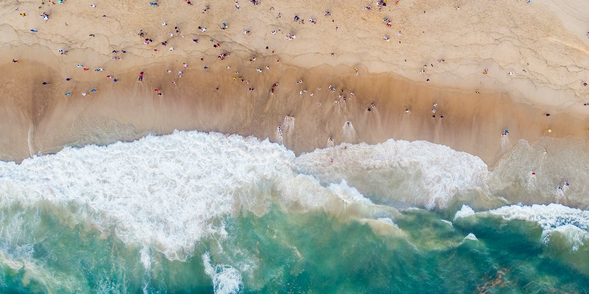 Enjoy mesmerising views of beaches and clear blue waters at Calangute Beach in Goa.