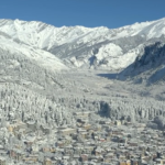 Manali, Himachal Pradesh, gets covered with a thick blanket of snow during the winter season.