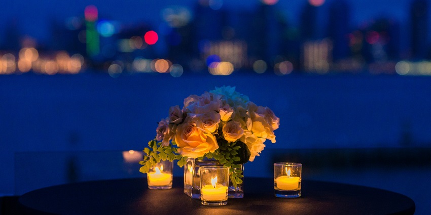 Romantic candlelight dinners provide a cosy and elegant atmosphere for all couples.