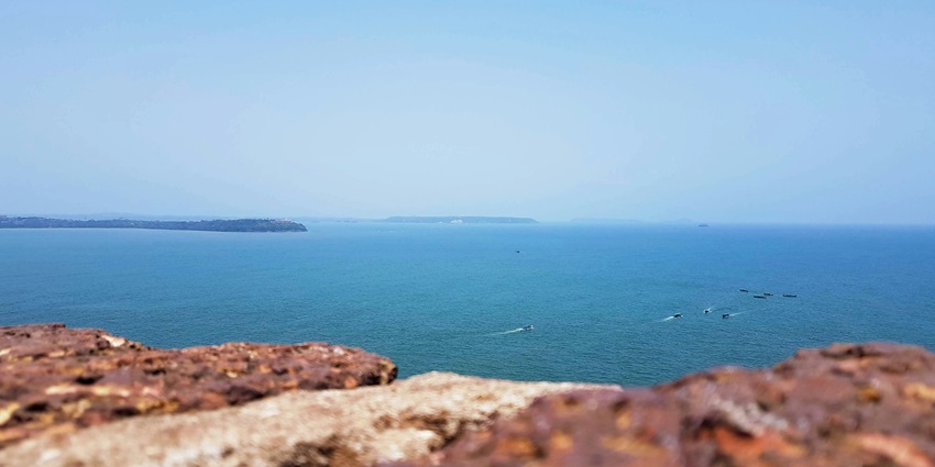 Candolim Beach with its relaxed atmosphere and beautiful sunset, ideal for a romantic evening.