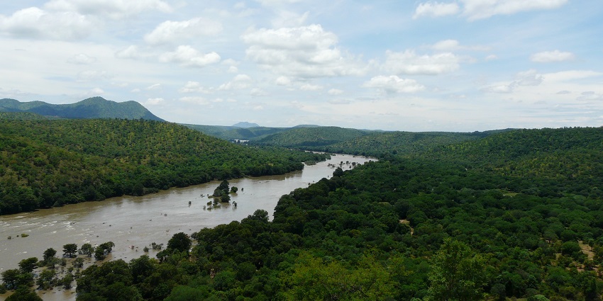 The Cauvery River is among the best attractions near the Talakaveri Wildlife Sanctuary.