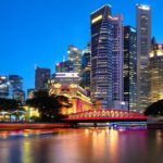 The Central Business District in Singapore, known for its iconic shopping area and skyline.