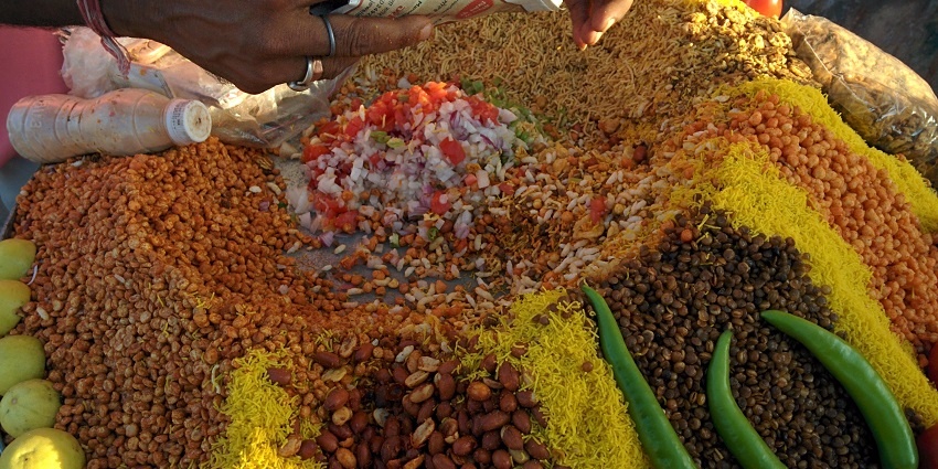 Chaat Bazaar is a lively street food spot known for chaat, pani puri, and bhel puri.