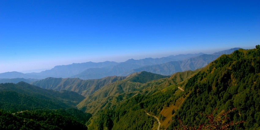 View of Chakrata, showcasing lush green hills - hill stations near Delhi within 300 kms.