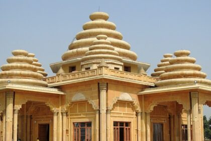 Panoramic image of the iconic Valmiki temple which is one of the Chandigarh temples