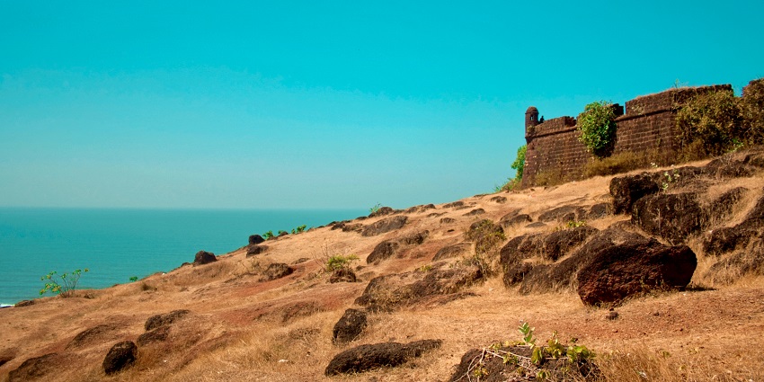 Chapora Fort is a historical landmark near the seashore, worth visiting for visitors