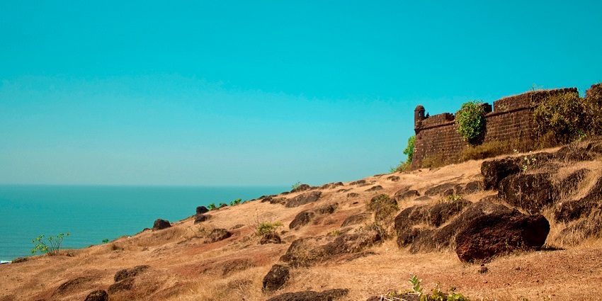 Chapora Fort is a historical and heritage site offering picturesque vistas in the backdrop.