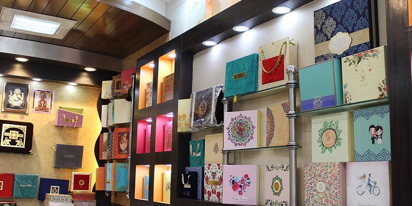 A glimpse of the famous Chawri Bazaar featuring colourful designer handbags and more.