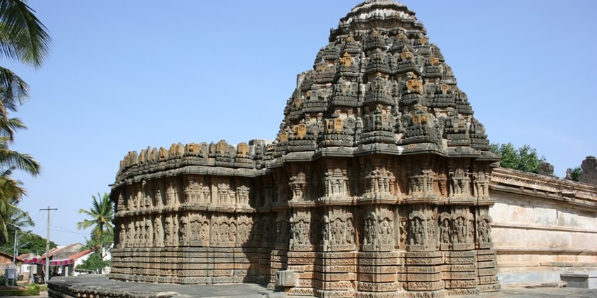 Explore the intricate carvings and designs of the sacred Chennakesava Swamy Temple.