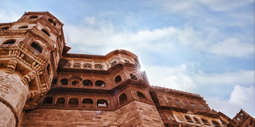 A view of the Chhatris, reflecting Rajput and Mughal architectural grandeur and beauty