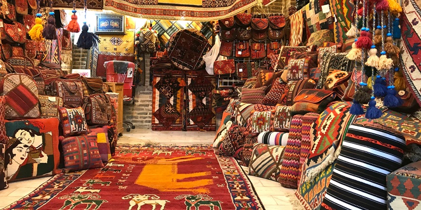 A glimpse of printed clothes at Chhipa Textile, one of the famous places near Bagru Fort.